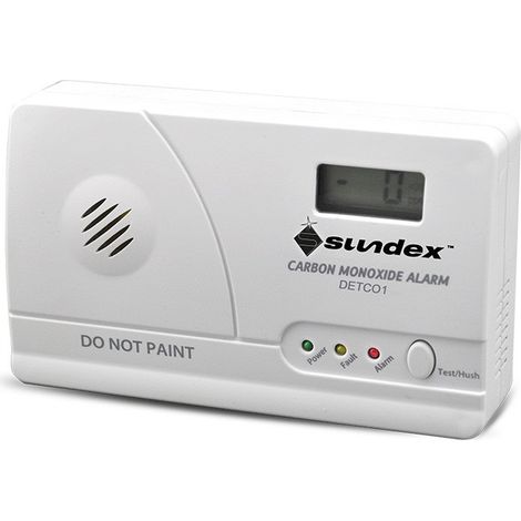 Détecteur de monoxyde de carbone avec alarme sonore 85dB – Alimentation secteur – Fixation murale – DETCO1 – Miidex Lighting (1/4)