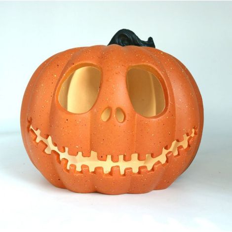 Lanterne Citrouille - Halloween - 22 x 19 x 23 cm - En Plastique - Fonctionne Sur Piles - Pour Intérieur Et Extérieur - 1 Pièce (1/5)