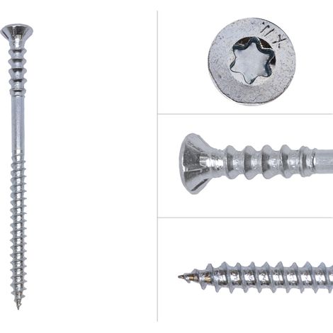 Justierschrauben Verzinkt 6 x 100 mm Torx 30 - 100 Stück