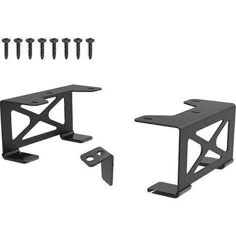 Support de console sous bureau pour bureau à domicile, installation facile, gain de place, fixation métallique (1/5)