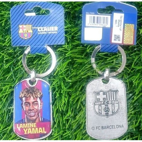 LLAVERO METALICO LAMINE YAMAL F.C BARCELONA