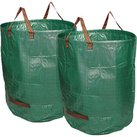 Sac de jardin haut de gamme – 272 L ultra-résistant – Sac à déchets verts de qualité supérieure avec poignées renforcées – Sac de jardinage premium pour feuilles, tontes de gazon et branches (1/5)