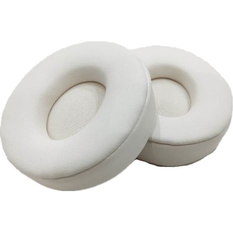 paire de coussinets d'oreille en similicuir PU pour Beats Solo Pro Blanc (1/5)