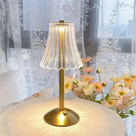 Lampe de chevet rechargeable Irovami Crystal Pumpkin Lantern - Lampe minimaliste à douce lumière d'ambiance pour table de nuit de chambre principale, sans fil, élément décoratif (1/5)