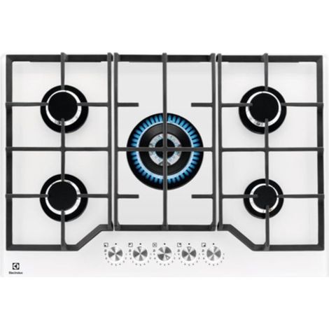 Electrolux KGG75362W, Weiß, Eingebaut, 75 cm, Gas, 5 Brenner