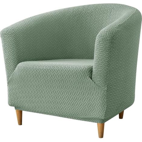 Housse de Fauteuil Cabriolet 1 Place Vert, Chesterfield Jacquard Extensible (1/5)