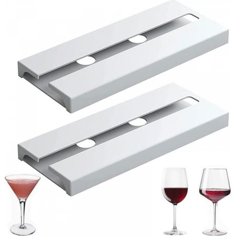 (Blanc, 2)25.3112cm porte-verre à vin suspendu - Pas de perçage nécessaire, grande capacité, porte-verre à vin suspendu pour le bar de la cuisine (1/5)