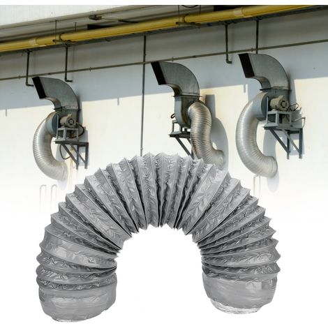 Conduit d'évacuation flexible en aluminium de 1 m pour la ventilation de cuisine : isolation et réduction du bruit (1/5)
