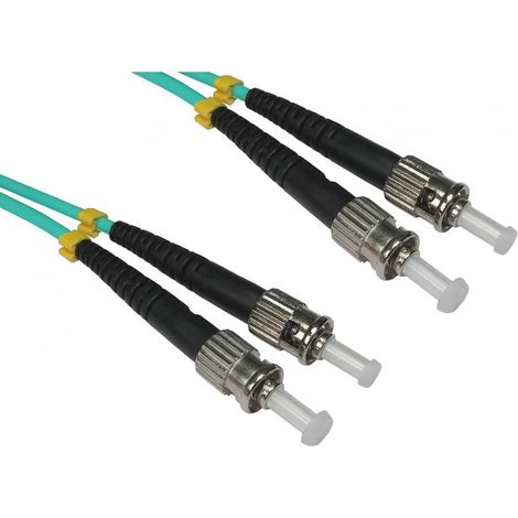Câble fibre optique RS PRO 15m Avec connecteur / ST, Multi-mode, 2 fibres, LSZH ( Prix pour 1 )