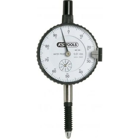 Comparador mecánico KS Tools acero inoxidable 10 mm precisión