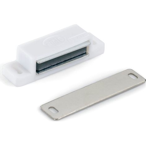 Caja de: 10 Uds. Cierre Iman Rectangular Mediano Blanco-R.Noel (1/3)