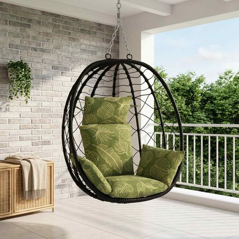 vidaXL Cojín Adirondack PUTTEN 100% Poliéster Diseño de Hojas (1/5)