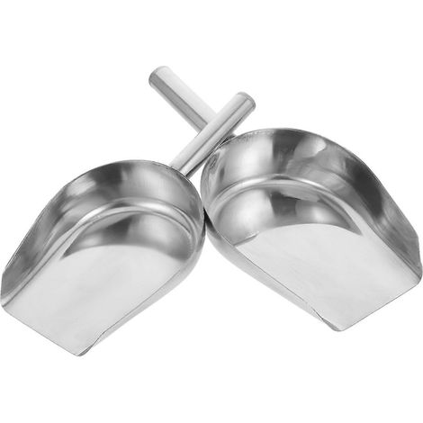Lot de 2 pelles à glaçons en acier inoxydable, pelle à grains pour la maison, pelle polyvalente pour la maison (1/5)