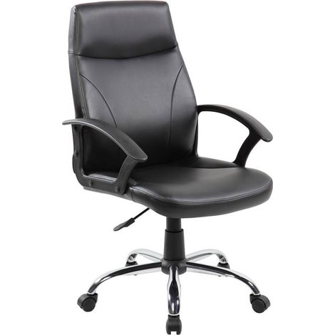 Silla con Ruedas - Sillón de Oficina Negro