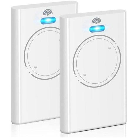 Pack of 2 868 MHz remote controls for XT2 868 SLH LR garage door openers, 2 channels, white (1/4)