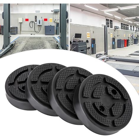 Juego universal de 4 almohadillas redondas de brazo elevador para coches y camiones para reparaciones de automóviles (1/5)