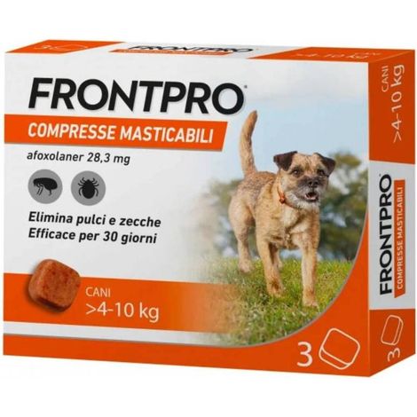 Frontpro Compressa Masticabile Cani 4-10 Kg 3 Pz