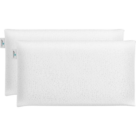 Nalui Almohada Viscoelástica Blanco Lavander con Doble Funda (Firmeza Media)