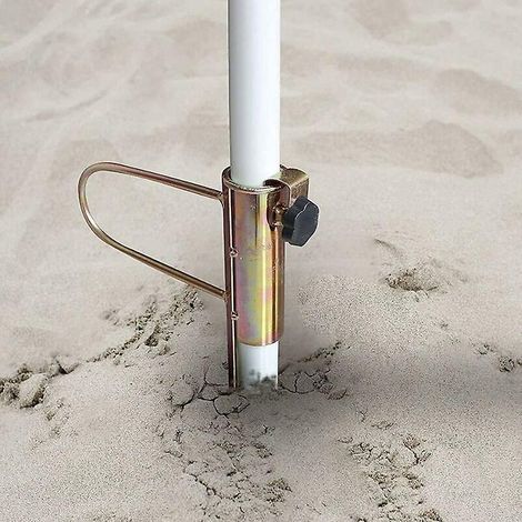 pied Parasol Plage, Parasol Support Parasol En Mtal,pied De Parasol Support Parasol En Mtal Rsistant Au Vent Rglable Pour Piquet D'ancrage