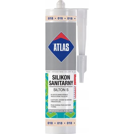Atlas Silicone Sanitario Flessibile 280 ml Beige Pastello