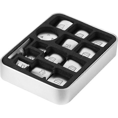 14Pcs Set Mercedes Benz Intérieur Decoration Bouton Lève-Vitre Trim Cover Accessoire Fenêtre Voiture Garniture Écran (14 pièces, jeu de garnitures de boutons de lève-vitres pour Mercedes, décoration i (1/4)