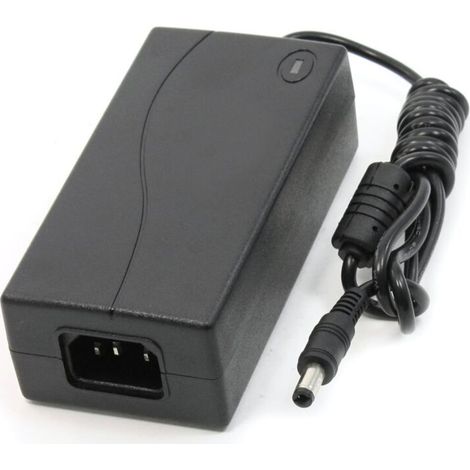 Wechselstromeingang 100–240 V, 50/60 Hz, Gleichstromausgang 12 V, 4 A, schwarzes Netzteil