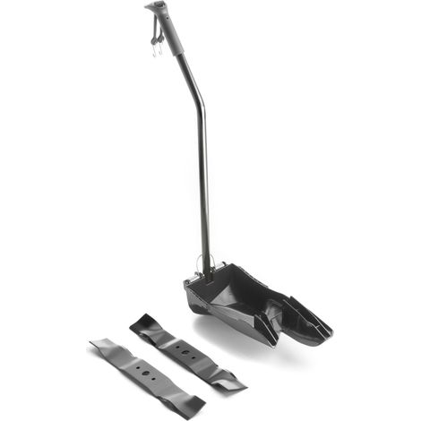Kit ORIGINAL CASTELGARDEN MP 98 de tapón recogedor y cuchilla para tractor de césped
