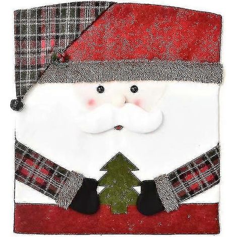 Housse de chaise décorative de Noël pour la maison (couleur : Père Noël) (1/5)
