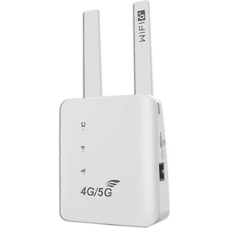 Routeur WiFi 4G LTE, modem WiFi 6 300 Mbps LAN sans fil, routeur WiFi prenant en charge la connexion sans fil de 10 appareils, prise standard européenne. (1/5)