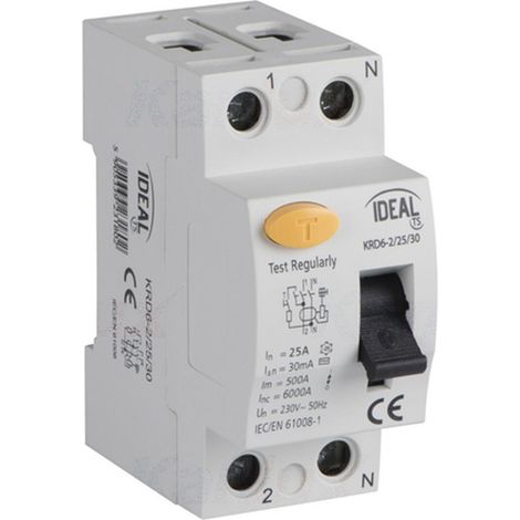 25A 30mA 2P Kanlux KRD10-2/25/30-AC Differenzialschutzschalter (1/5)