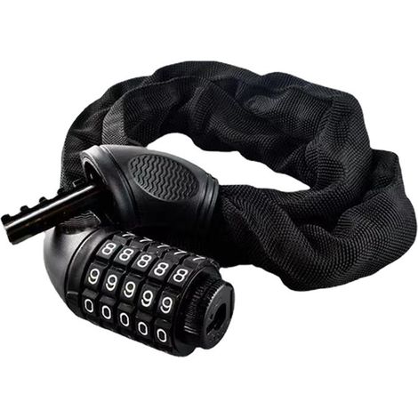Antivol de vélo à combinaison, cadenas à anneau en acier (1/5)