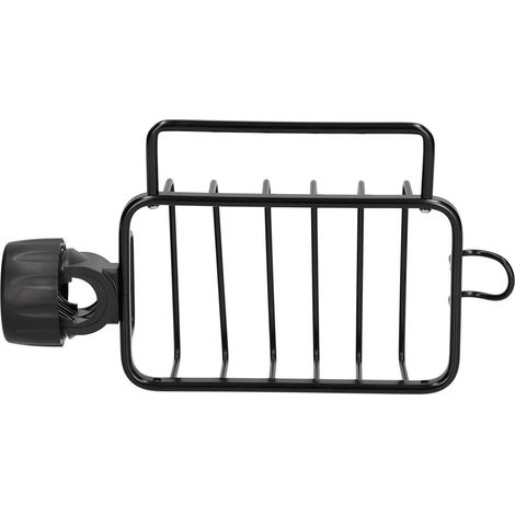Porte-éponge en alliage d'aluminium noir pour évier de cuisine et salle de bain, rangement robinet