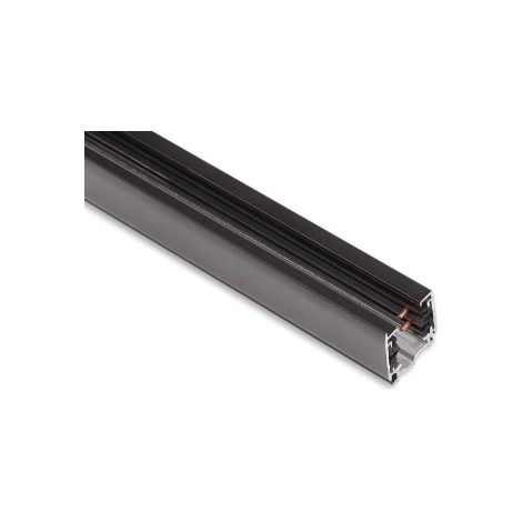 Binario elettrificato trifase 3m nero Maxlight in alluminio