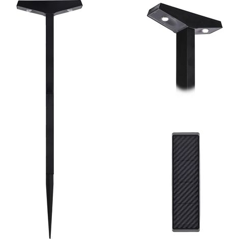 Solarleuchte mit 2 LEDs für den Garten, HIT GARDEN Dekoration, Dämmerungssensor