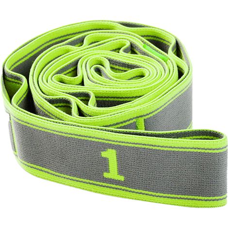 Bandes d'étirement - Bande élastique pour yoga et exercices de flexibilité - Pour étirements des jambes et rééducation - Lot de 1 (1/5)