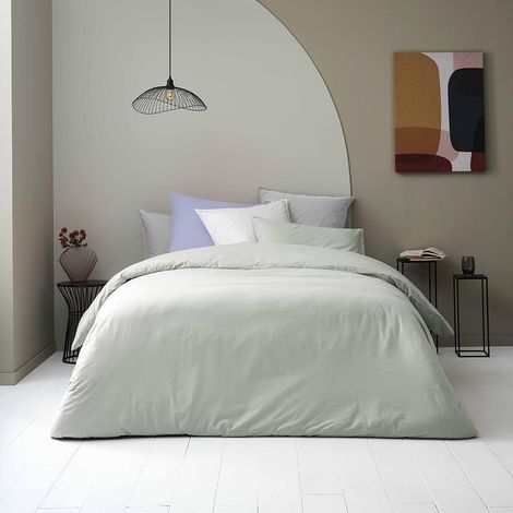 Housse de Couette, 240cm x 260cm Taille, Amande
