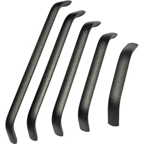 2 Pieces Black Kitchen Furniture Handle, Pull Spacing 320mm, Aluminum Alloy Handles, for Desks Drawers Cupboards (1/5)