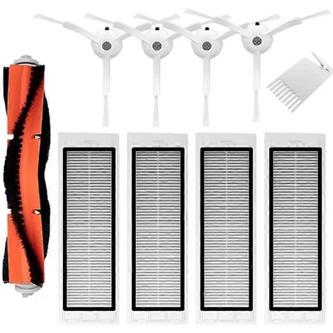 Avec Xiaomi Mi Robot 1 / 1S SDJQR01RR SDJQR02RR SDJQR03RR E3 S4 Max S5 Main Side Brosse Sac à poussière pièce détachée (1/5)