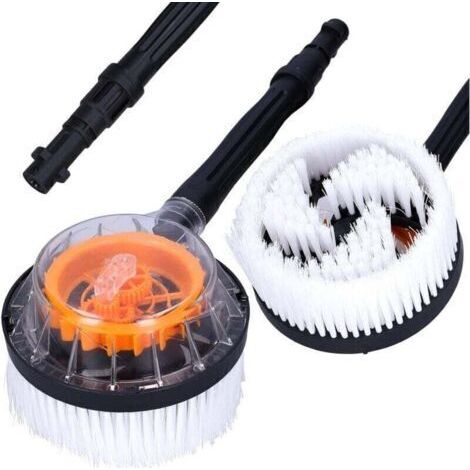 Brosse De Lavage Rotative - Pour Les Nettoyeurs Haute Pression Kärcher K2 K3 K4 K5 K6 K7 - Avec Lance en Nylon - Pièces De Rechange Kärcher De Haute Qualité (1/4)