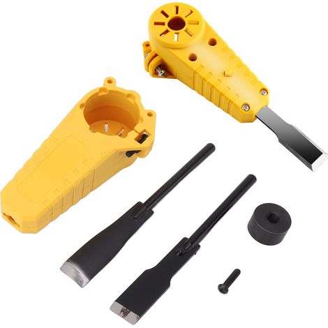 [Juego de tijeras eléctricas] Kit de conversión para amoladora angular: tijeras para amoladoras angulares, adaptador para tallado de madera [Acero inoxidable, 2 tijeras + adaptador] (1/5)