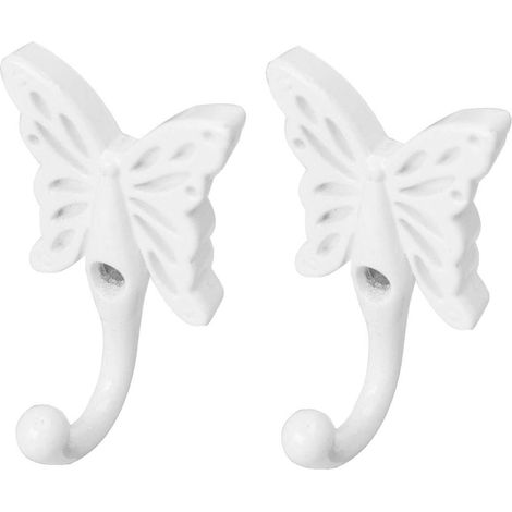 Wand montierter Kleiderhaken Zinklegierung Schmetterling Form DIY Haken Mantel Handtuch Badezimmer (1/5)