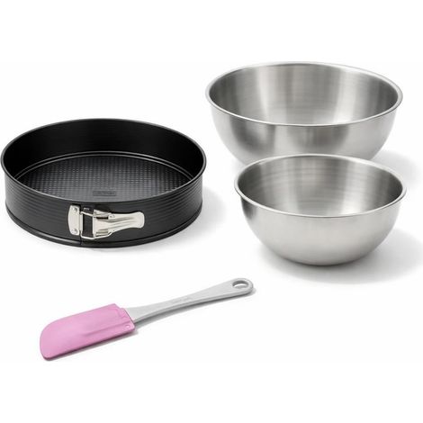 Set de 4 ustensiles de pâtisserie moule à manqué 2 bols et spatule pâtisserie Black metallic Black mettallic Zenker Black mettallic (1/5)