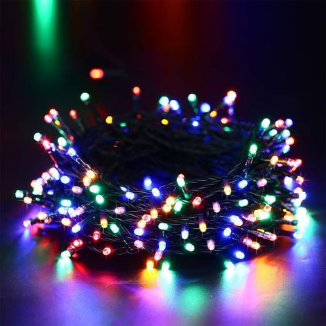Guirlande Lumineuse Solaire Extérieure - 20m200 LED Guirlande Lumineuse Solaire de Noël Imperméable, 8 Modes d'éclairage, Lumières Décoratives pour Jardin, Cour, Clôture, Décoration de Sapin de Noël ( (1/4)