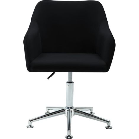 Maison Exclusive - Sedia da Ufficio Girevole Nera in Tessuto