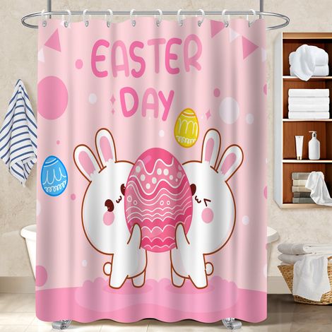 Kit rideau de douche en polyester 180x180 Épais rideau imperméable pour une déco qui inspire (1/5)