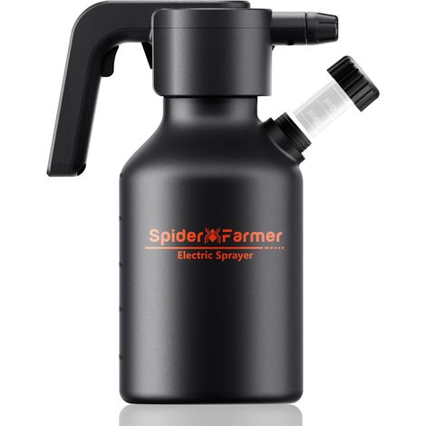 Spider Farmer Elektrische Sprühflasche 2L / 0.5Gallon, Typ-C wiederaufladbarer Anlagensprühgerät, One-Touch-Automatischer Mister mit Messbecher und Schnellauffüllung für Innen- und Außengarten-Bewässe