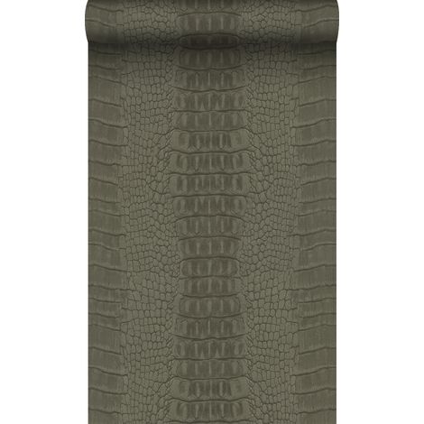 papier peint peau de crocodile taupe  - Origin Wallcoverings (1/5)