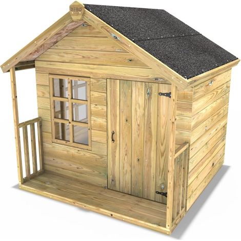 5ft x 5ft Children's Wooden Garden Playhouse - Woodpecker