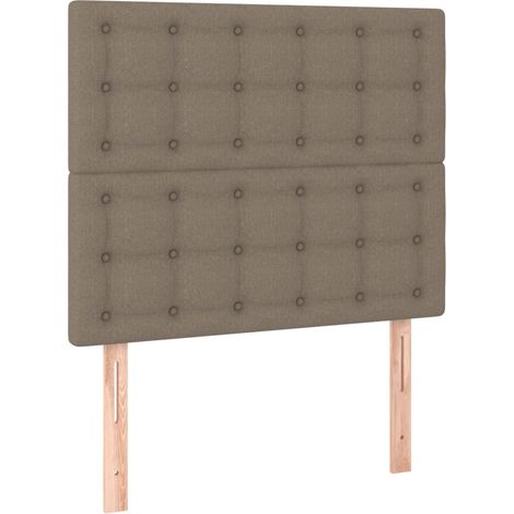 Maison Exclusive - Cabecero de cama gris topo 90x5x118/128 cm Tel