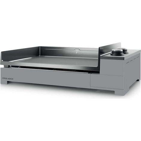 Plancha électrique Forge Adour PREMIUM 60 Acier Noir et Gris (1/3)